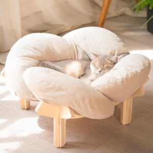 Erhöhtes Katzenbett Blumenform